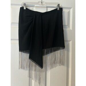 BNWT Zara mini skirt with sequin sparkly tassels size M